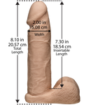 Фалоімітатор Doc Johnson Vac-U-Lock - 8 Inch ULTRASKYN Cock White, діаметр 5,1 см