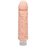Фалоімітатор Doc Johnson The D: Shakin D 7 Inch Vibro ULTRASKYN, діаметр 3,8 см, плавне регулювання