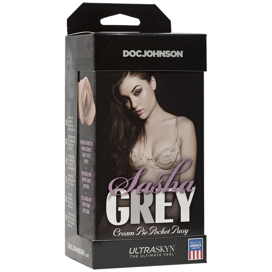 Мастурбатор-вагіна Doc Johnson Sasha Grey - Ultraskyn Cream Pie Pocket