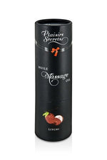 Масажна олія Plaisirs Secrets Litchi з афродизіаками, їстівна, подарункове паковання