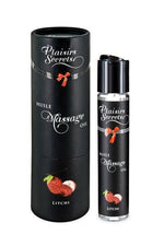Масажна олія Plaisirs Secrets Litchi з афродизіаками, їстівна, подарункове паковання