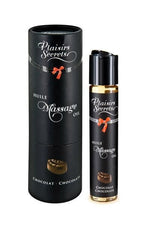 Масажна олія Plaisirs Secrets Chocolate з афродизіаками, їстівна, подарункове паковання