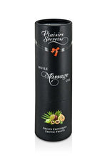 Масажна олія Plaisirs Secrets Exotic Fruits з афродизіаками їстівна, подарункове паковання