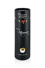 Масажна олія Plaisirs Secrets Creme Brulee з афродизіаками їстівна, подарункове паковання