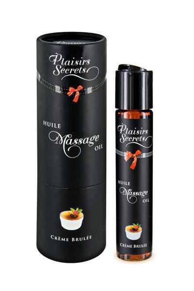 Масажна олія Plaisirs Secrets Creme Brulee з афродизіаками їстівна, подарункове паковання