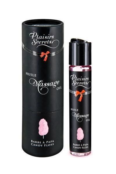 Масажна олія Plaisirs secrets Candy Floss з афродизіаками, їстівна, подарункове паковання