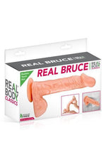 Фалоімітатор на присосці Real Body — Real Bruce Flesh, TPE, діаметр 4,2 см