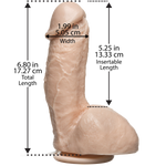 Фалоімітатор, що кінчає Doc Johnson The Amazing Squirting Realistic Cock, ПВХ, діаметр 5,1см