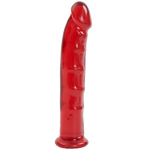 Фалоімітатор Doc Johnson Jelly Jewels Dong & Suction Cup Red, діаметр 3,6 см, антибактеріальний ПВХ