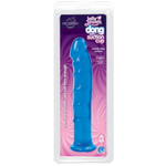 Фалоімітатор Doc Johnson Jelly Jewels Dong & Suction Cup Blue, діаметр 3,6 см, антибактеріальний ПВХ