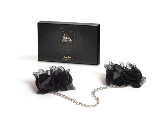 Наручники Bijoux Indiscrets - Frou Frou Organza handcuffs, атлас і органза, подарункове паковання