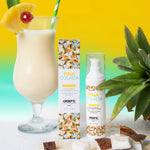 Масажна олія EXSENS Pina Colada розігріває, без цукру, без парабенів, їстівна
