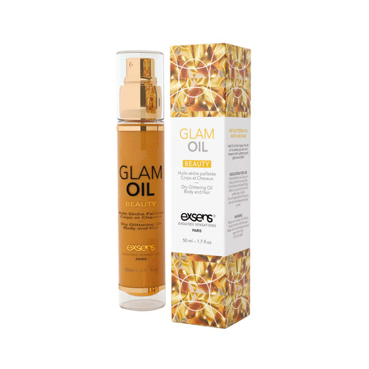 Олія для тіла з блиском EXSENS Glam Oil, з мигдальною олією, без парабенів і феноксіетанолу