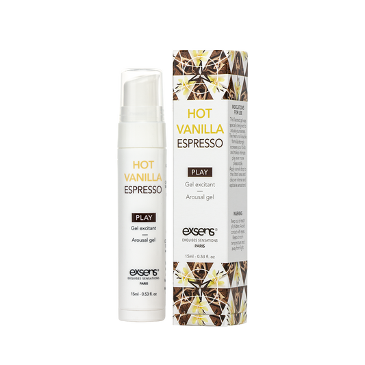 Розпродаж!!! Стимулюючий гель EXSENS Kissable Hot Vanilla Espresso 15мл (термін 11.2026)