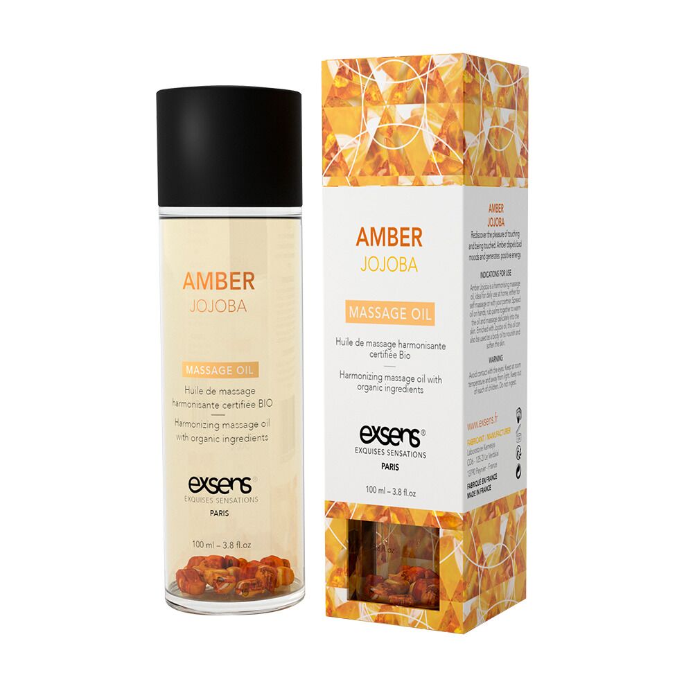 Масажна олія EXSENS Amber Jojoba (гармонізує, з бурштином), натуральна