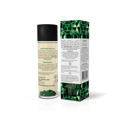 Розпродаж!!! Масажна олія EXSENS Aventurine Avocado (антистрес) 100мл (термін 12.2026)