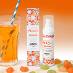 Масажна олія EXSENS Organic White Peach розігрівальна, без цукру, без парабенів, їстівна