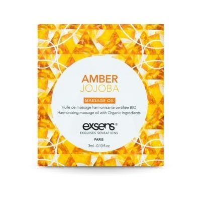 Пробник масажної олії EXSENS Amber Jojoba (термін до 01.12.2025) — інтим товари DicKing Shop