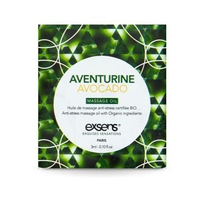 Пробник масажної олії EXSENS Anti-Stress Aventurine Avocado
