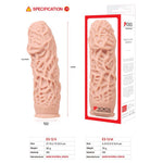 Насадка на член Kokos Extreme Sleeve ES.12, потовщувальна, стимулюючий рельєф