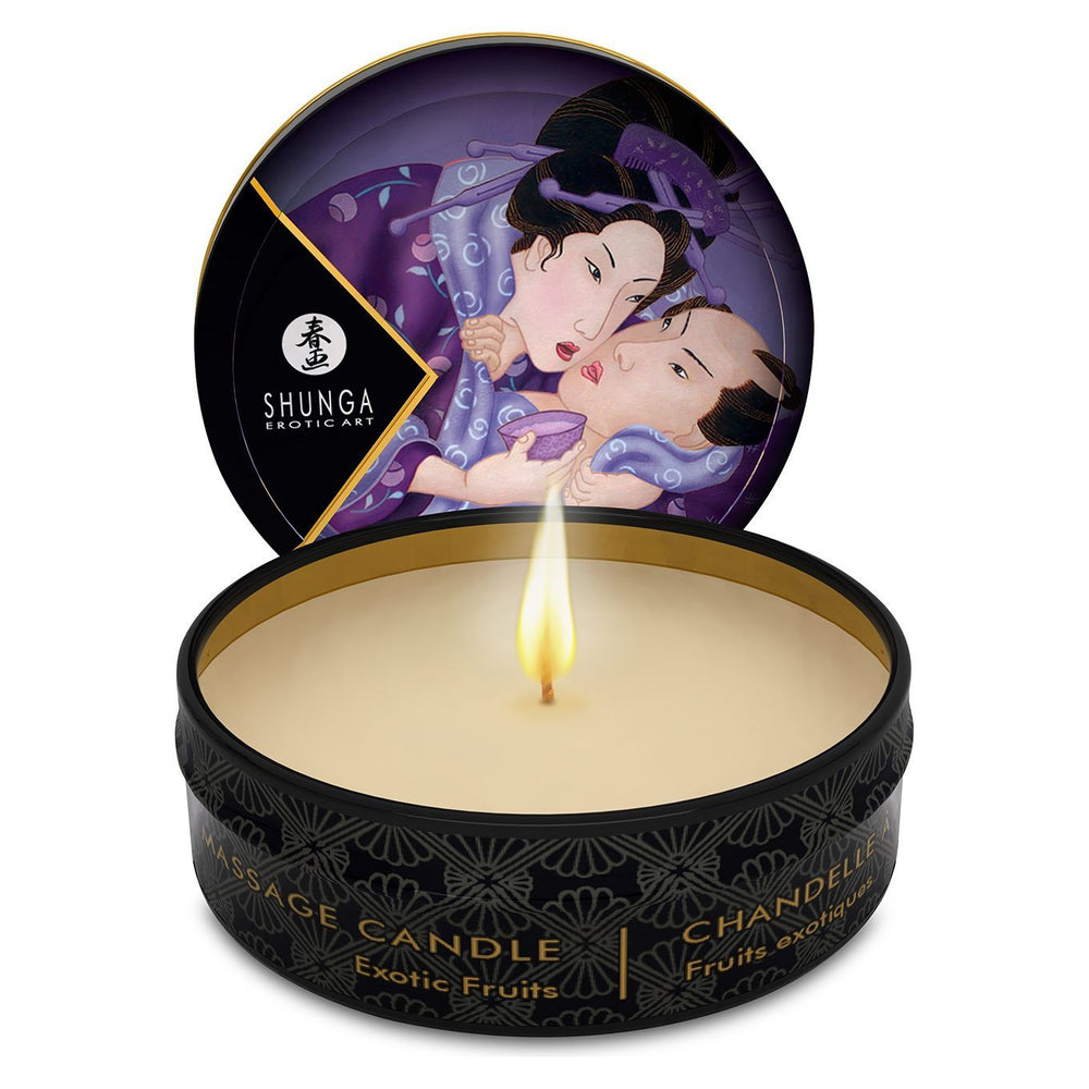 Масажна свічка Shunga Mini Massage Candle – Exotic Fruits з афродизіаками