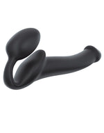 Безремінний страпон Strap-On-Me Black M, повністю регульований, діаметр 3,3 см