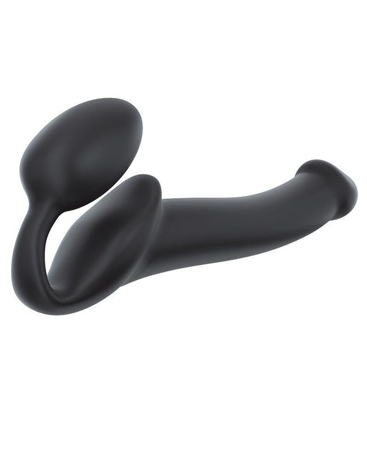 Безремінний страпон Strap-On-Me Black M, повністю регульований, діаметр 3,3 см
