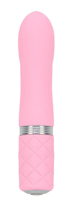 Розкішний вібратор PILLOW TALK - Flirty Pink з кристалом Swarovski, гнучка головка