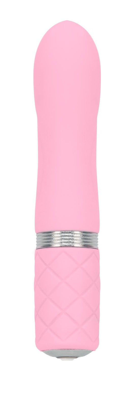 Розкішний вібратор PILLOW TALK - Flirty Pink з кристалом Swarovski, гнучка головка