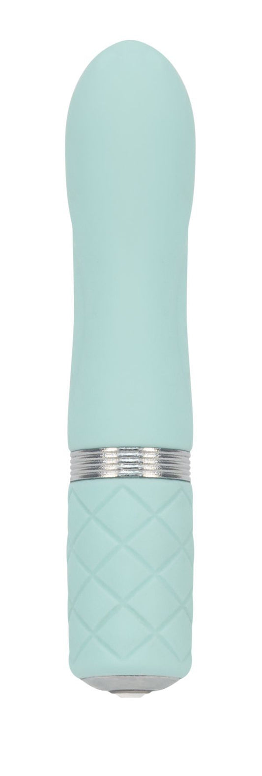 Розкішний вібратор PILLOW TALK - Flirty Teal з кристалом Swarovski, гнучка головка