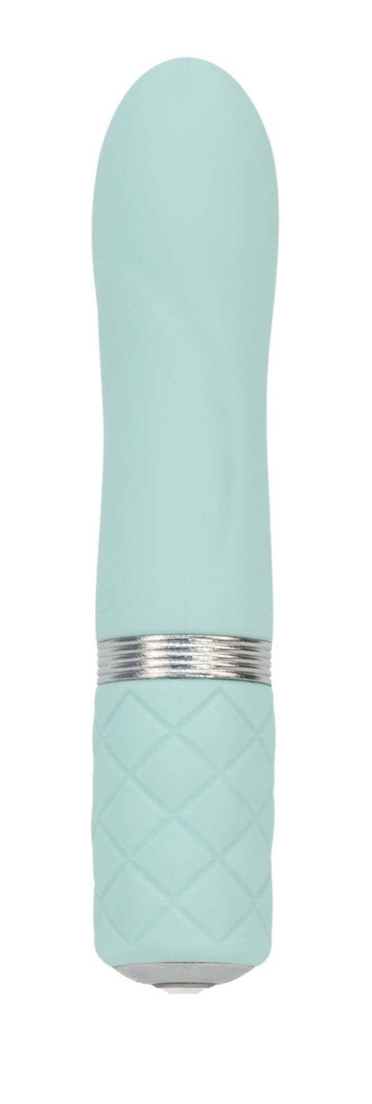 Розкішний вібратор PILLOW TALK - Flirty Teal з кристалом Swarovski, гнучка головка