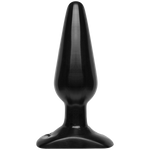 Анальна пробка Doc Johnson Smooth Classic Medium - Black, макс. діаметр 3,8 см