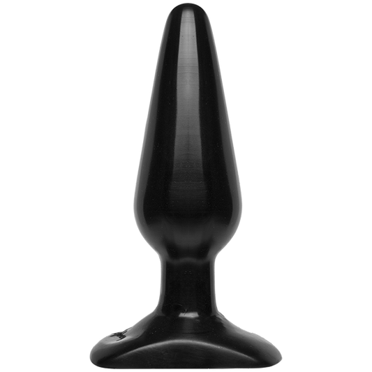 Анальна пробка Doc Johnson Smooth Classic Medium - Black, макс. діаметр 3,8 см