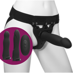 Набір для страпона з вібрацією Doc Johnson Body Extensions - BE Naughty - Black