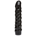 Дилдо Doc Johnson CodeBlack - 8 Inch Raging Vac-U-Lock із стимулювальним рельєфом, діаметр 3,8 см
