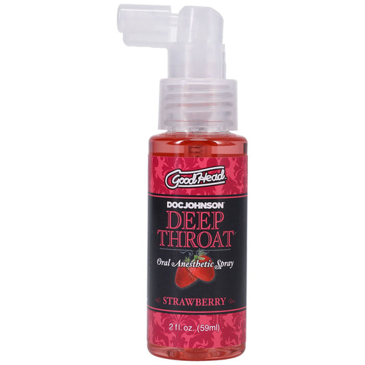 Спрей для мінету Doc Johnson GoodHead DeepThroat Spray - Sweet Strawberry для глибокого мінету