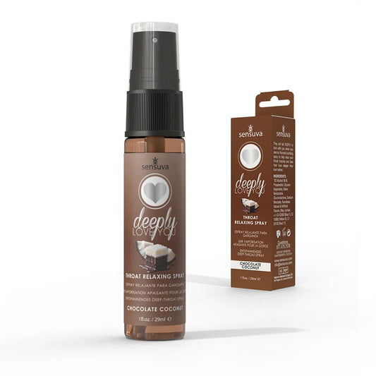 Спрей для мінету Sensuva Deeply Love You Chocolate Coconut, для глубокого мінету