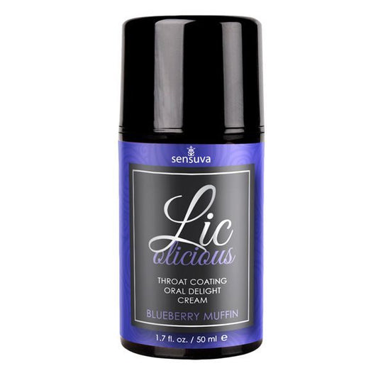 Гель для мінету Sensuva Lic-o-licious Blueberry Muffin, оліїстий, без цукру