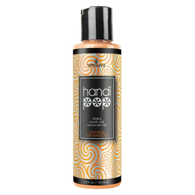 Смачний гель для вишуканих мануальних та оральних пестощів Sensuva Handipop Orange Creamsicle