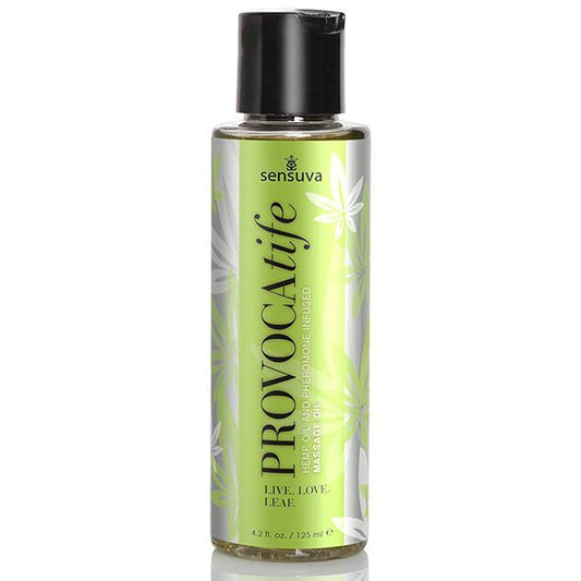 Масажна олія Sensuva: Provocatife Hemp Oil Infused Massage з феромонами і олією конопель