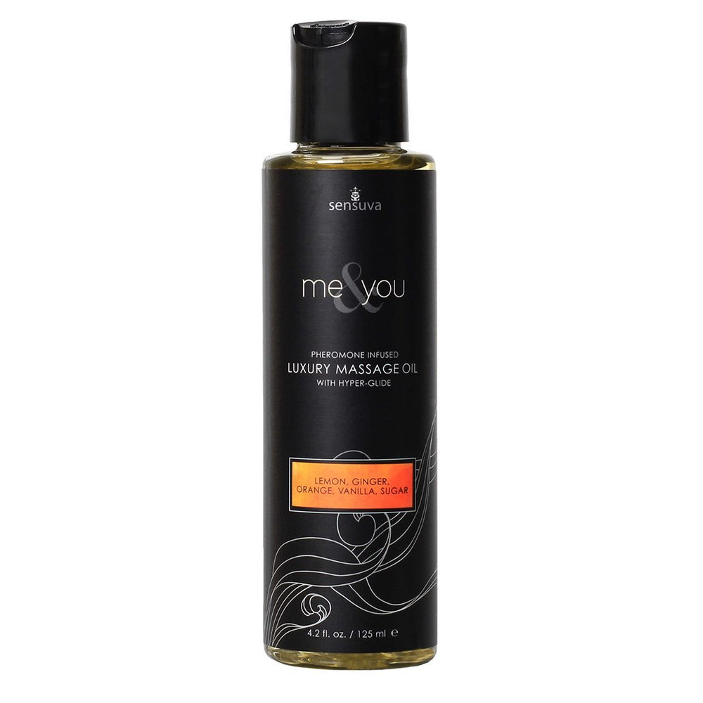 Масажна олія Sensuva Me&You Lemon, Ginger, Orange, Vanilla & Sugar із феромонами