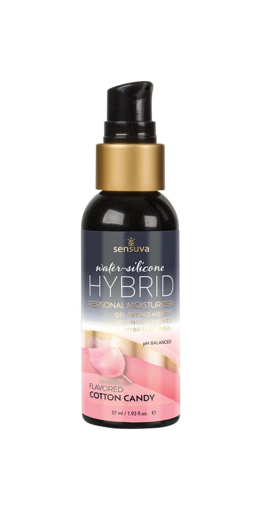Змазка водно-силіконова Sensuva Hybrid Cotton Candy без цукру, можна для оральних пестощів