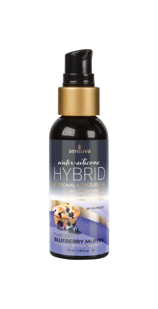 Змазка водно-силіконова Sensuva Hybrid Blueberry Muffin без цукру, можна для оральних пестощів