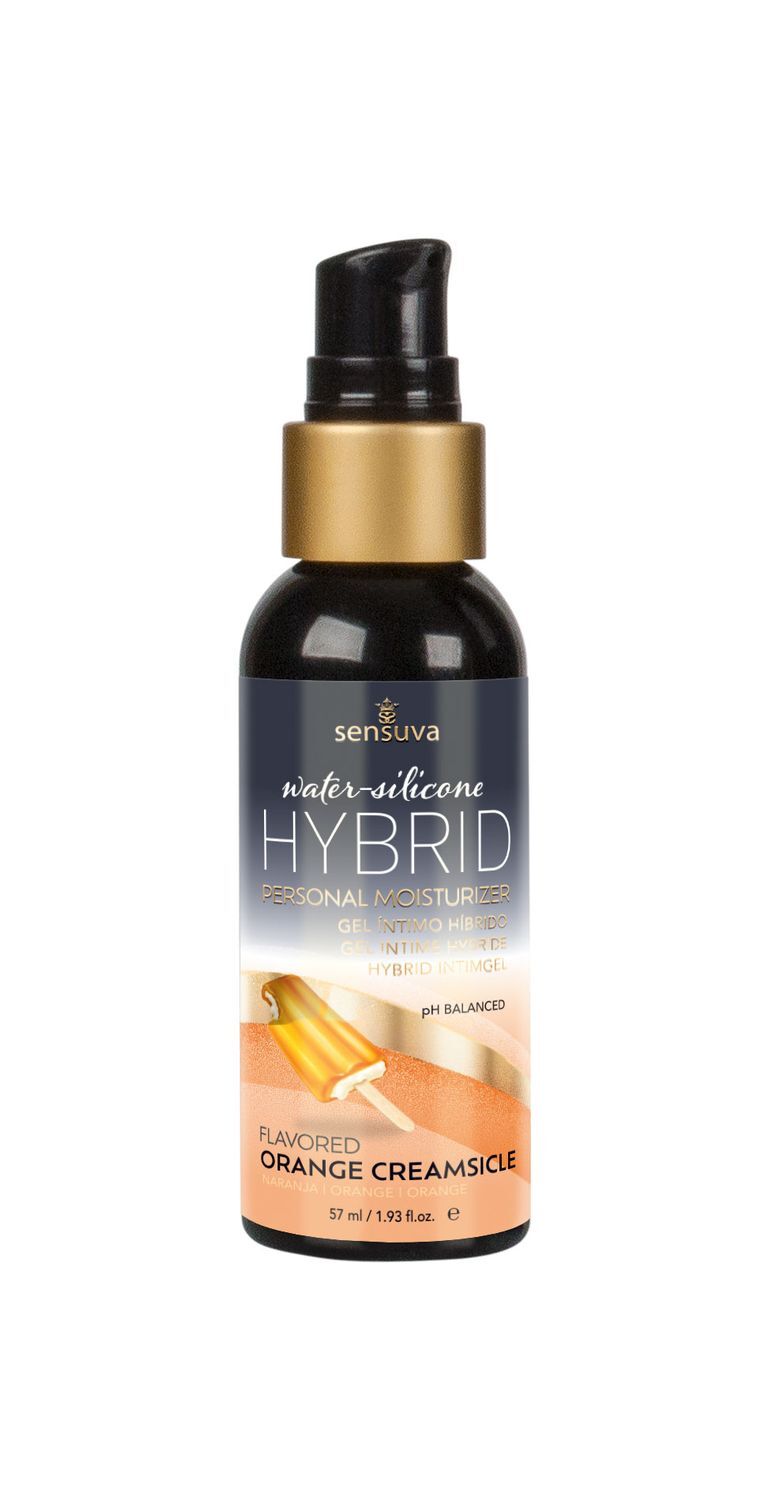 Змазка водно-силіконова Sensuva Hybrid Orange Creamsicle без цукру, можна для оральних пестощів