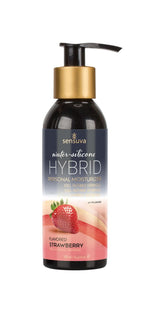 Змазка водно-силіконова Sensuva Hybrid Strawberry без цукру, можна для оральних пестощів