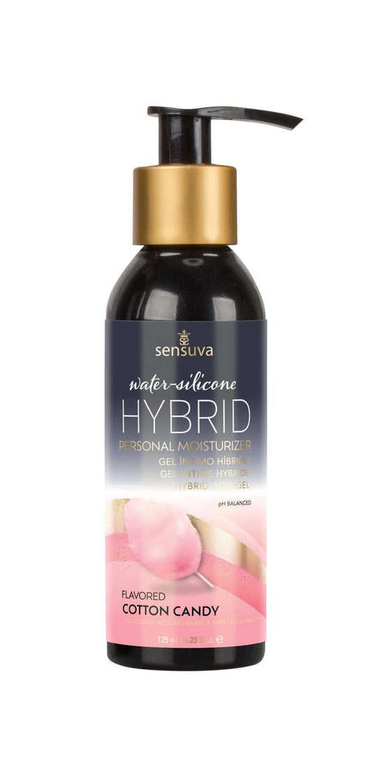 Змазка водно-силіконова Sensuva Hybrid Cotton Candy без цукру, можна для оральних пестощів