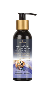 Змазка водно-силіконова Sensuva Hybrid Blueberry Muffin без цукру, можна для оральних пестощів