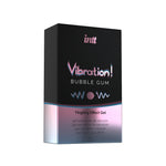 Рідкий вібратор Intt Vibration Bubble Gum, густий гель, дуже смачний, діє до 30 хвилин