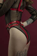 Гартери Feral Feelings - Belt Briefs, трусики, натуральна шкіра