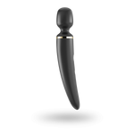 Вібромасажер Satisfyer Wand-er Woman (Black/Gold), водонепроникний, потужний
